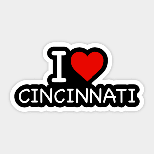 Cincinnati - I Love Icon Sticker